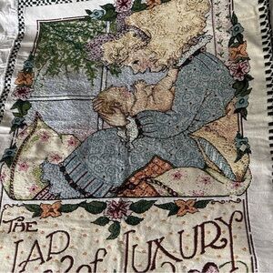Mary Engelbreit Tapestry Throw Wall Hanging Lap of Luxury Baby Mother